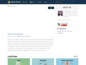 Arberia Theme for Hugo screenshot