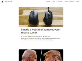 Blog screenshot