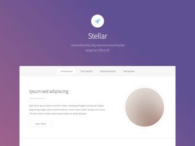 Gatsby Starter Stellar screenshot