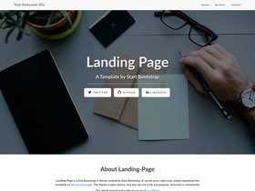 Landing Page Jekyll theme screenshot