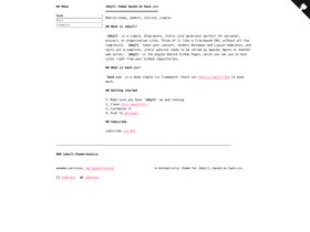 Jekyll theme HackCSS screenshot